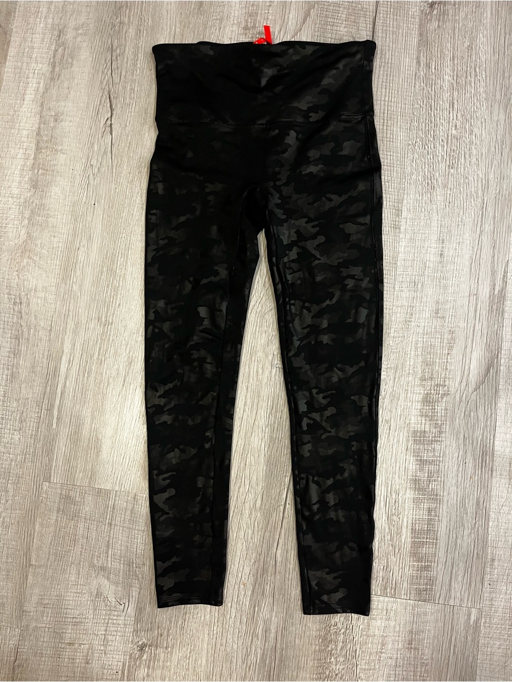 SPANX Kids Black Camouflage High-Rise Leggings